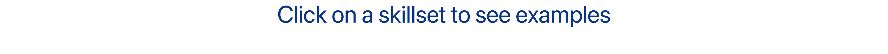 Click on a skillset to see examples