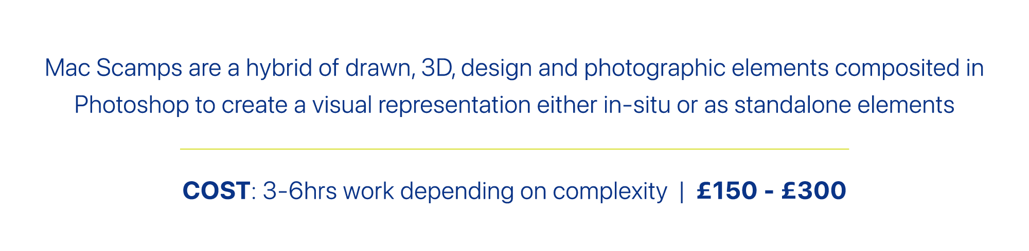 Mac Scamps are a hybrid of drawn, 3D, design and photographic elements composited in Photoshop to create a visual rep...
