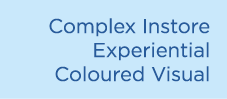 Complex Instore Experiential Coloured Visual
