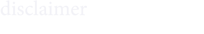  disclaimer